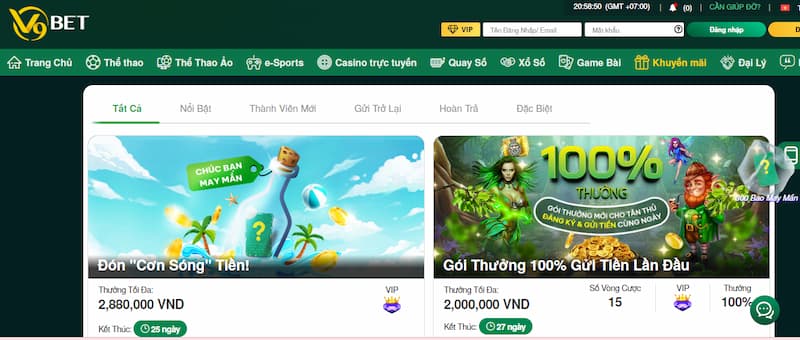 Giao diện nhà cái 
