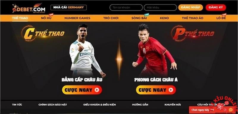 Truy cập trang chủ chính thức của nhà cái Debet để không bị chặn